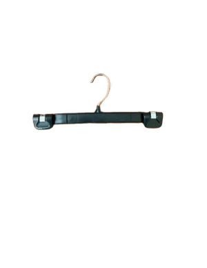New Black 12” Adult Bottom Hanger With Metal Locking Clips.