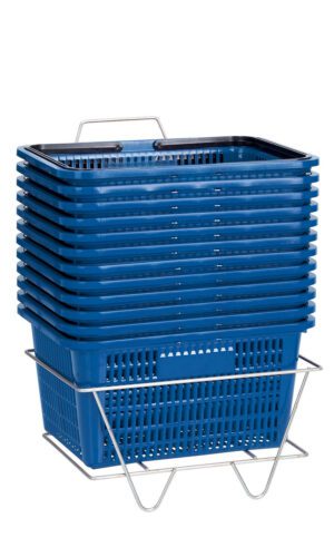 Shopping basket blue